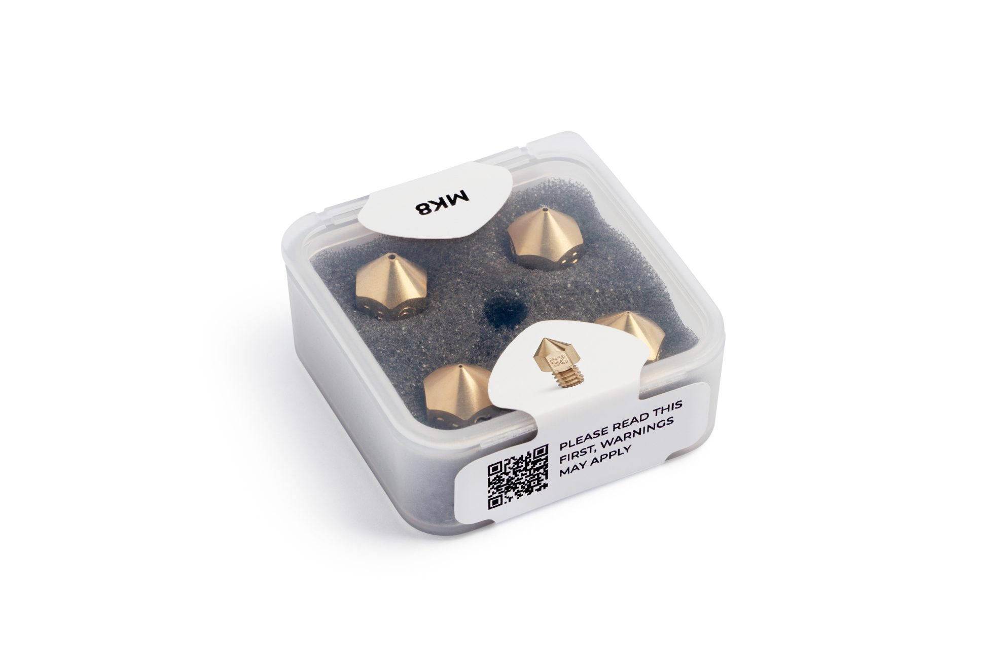 Bondtech Brass MK8 Nozzle 4 Pack 1.75